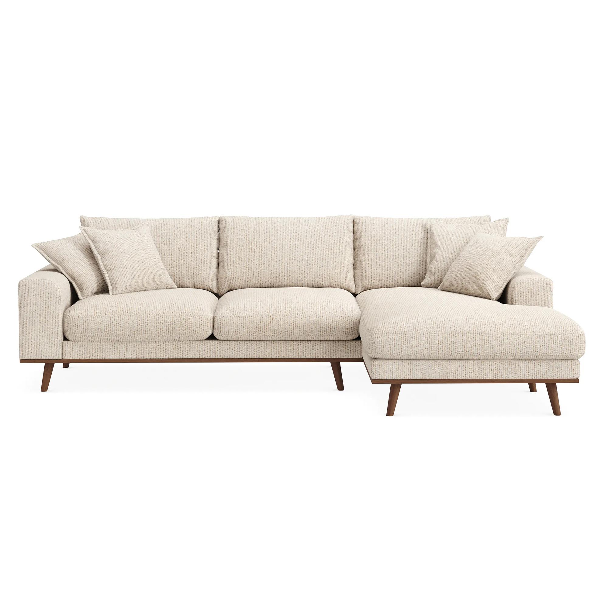 Ecksofa Harper 3-Sitzer Rechts Beige 4