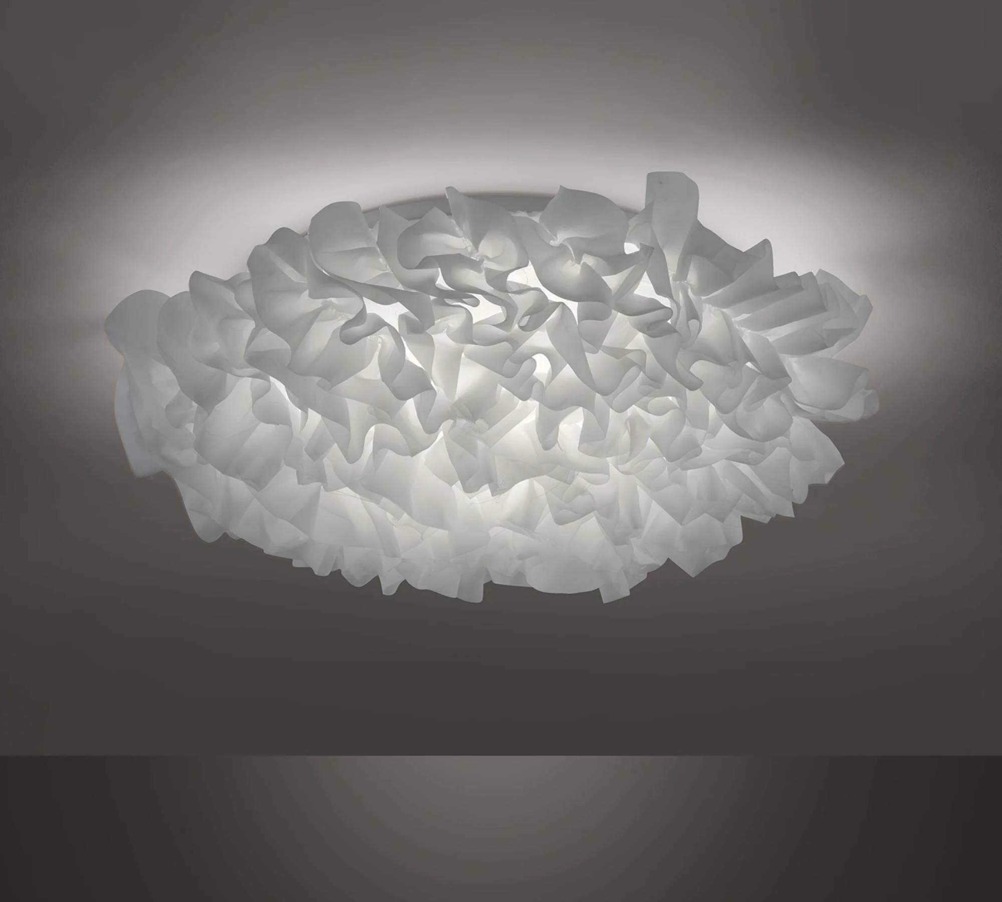 LED-Deckenleuchte Stoff / Eisen Wolke Weiß 3