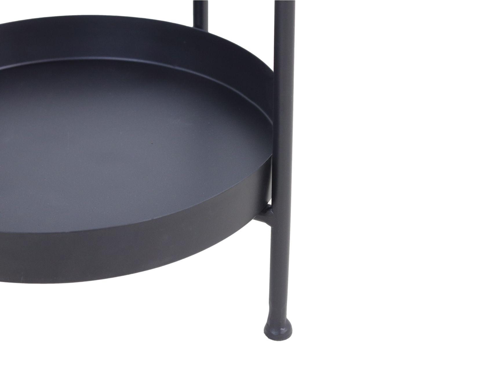 Runder Beistelltisch Metall ø35cm 3
