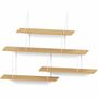 Link set 2 Oak wood steel Natural 1