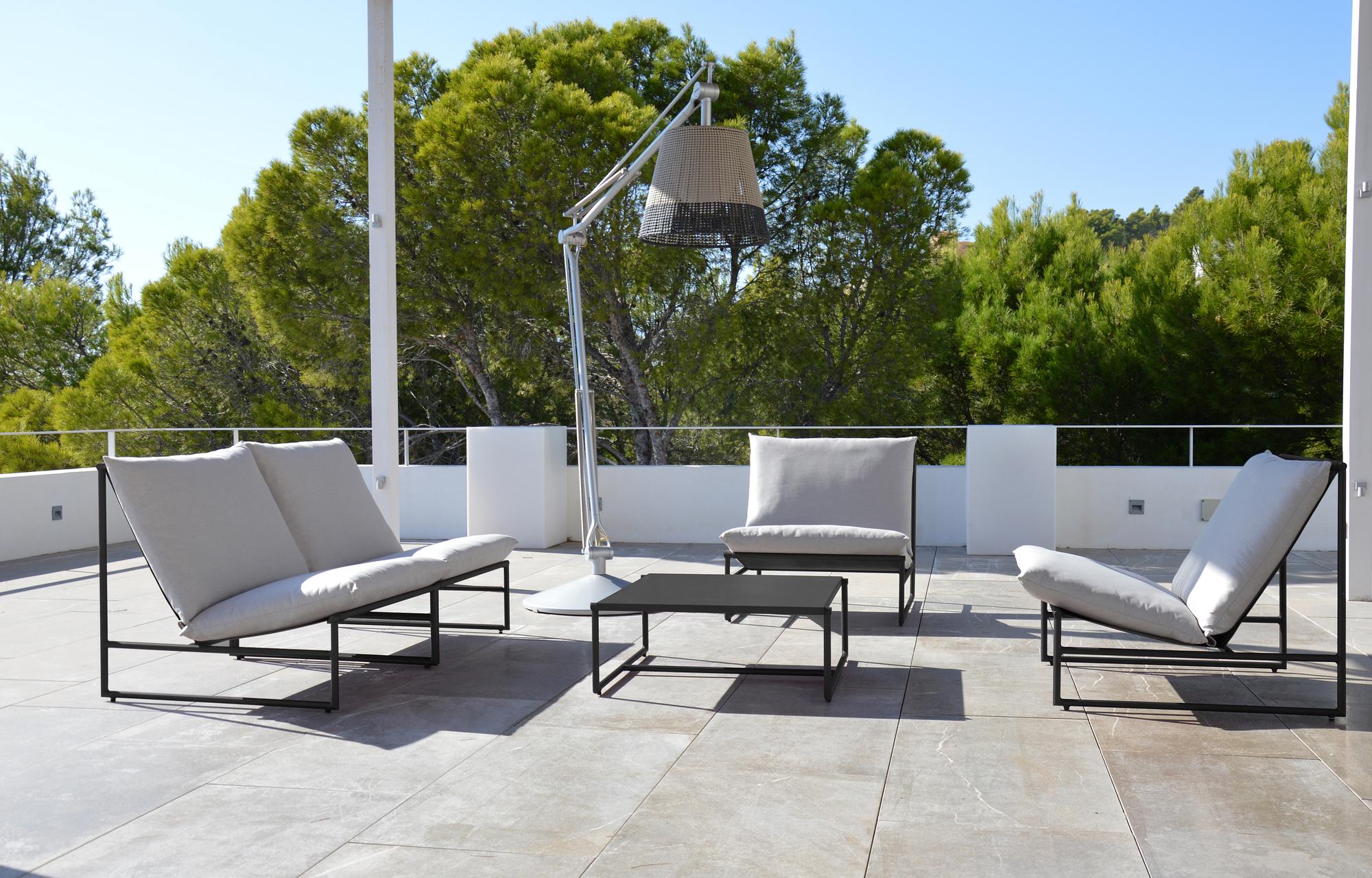 L27 Outdoor Lounge Set Anthracite 0