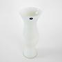 Glass vase White 1970s 4