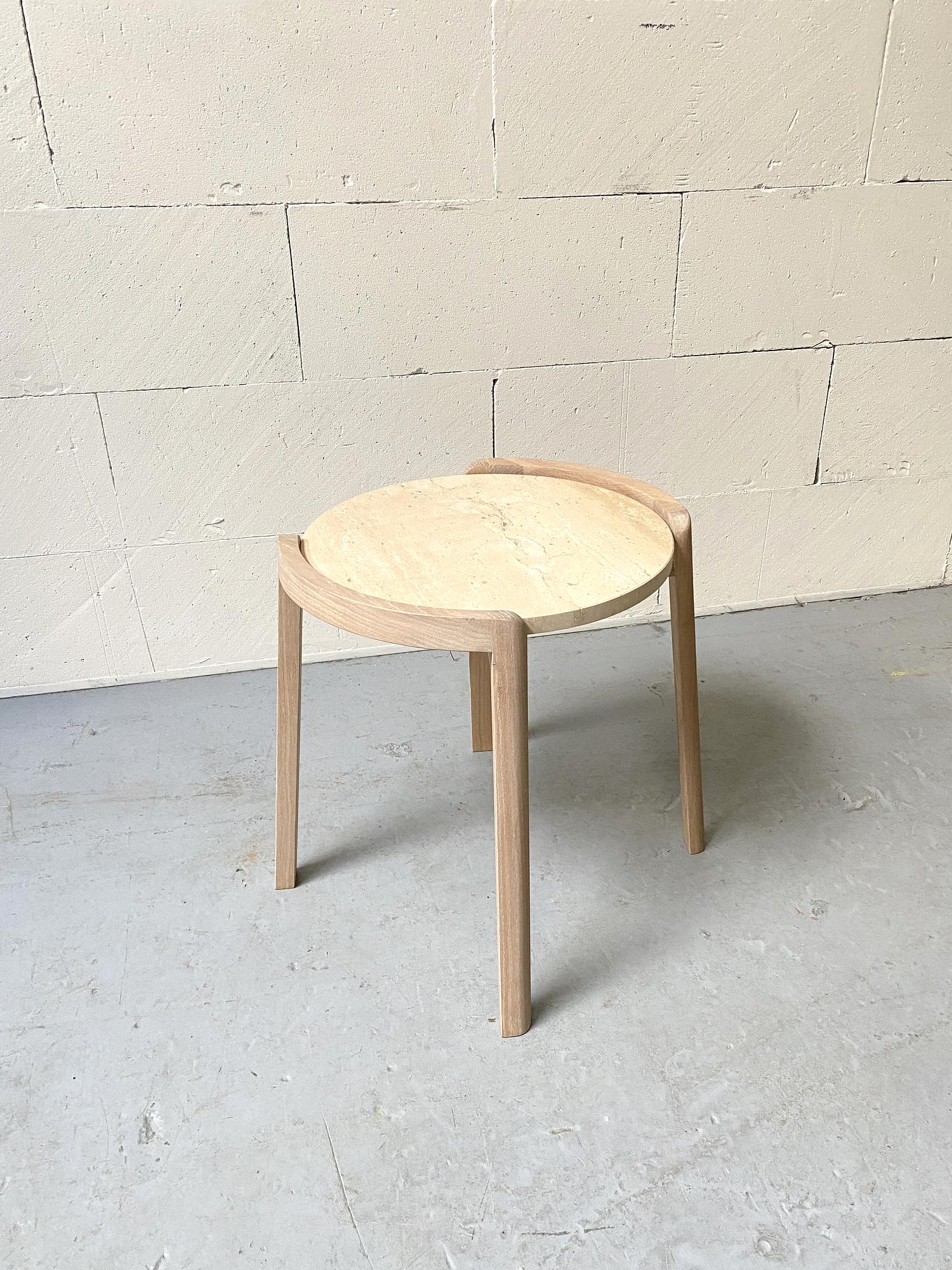 Bolia Mix Side Table Ø46cm Travertine Beige 2