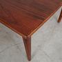 Walnut table Brown 1970s 9
