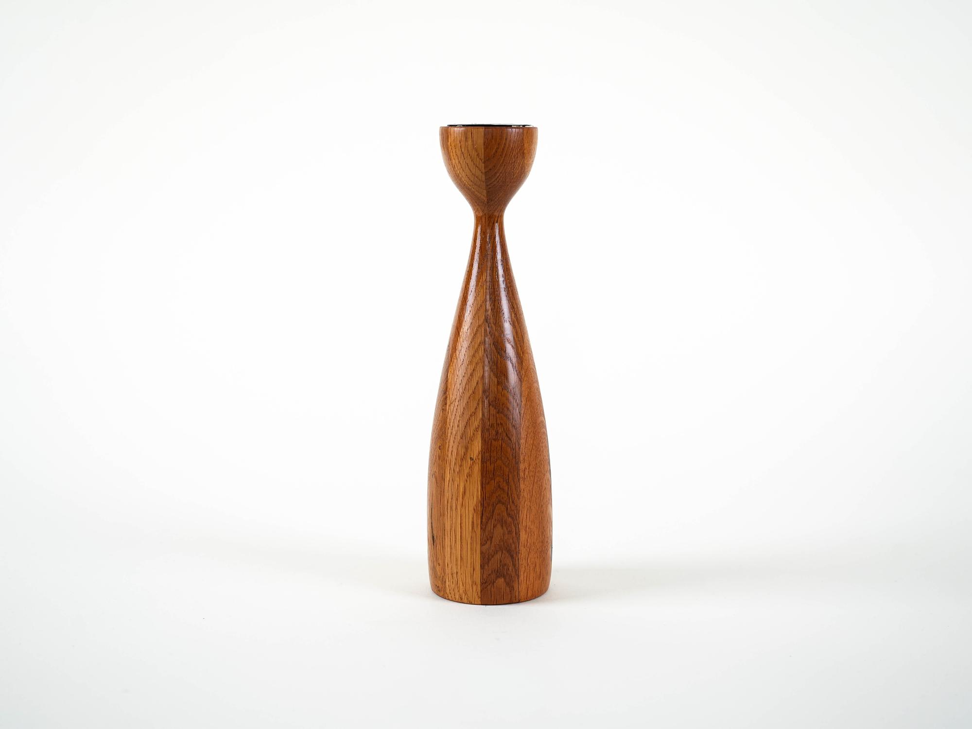 Tealight holder Teak 1970s 3