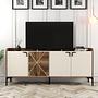 Venedik Sideboard Walnussbraun Creme 4