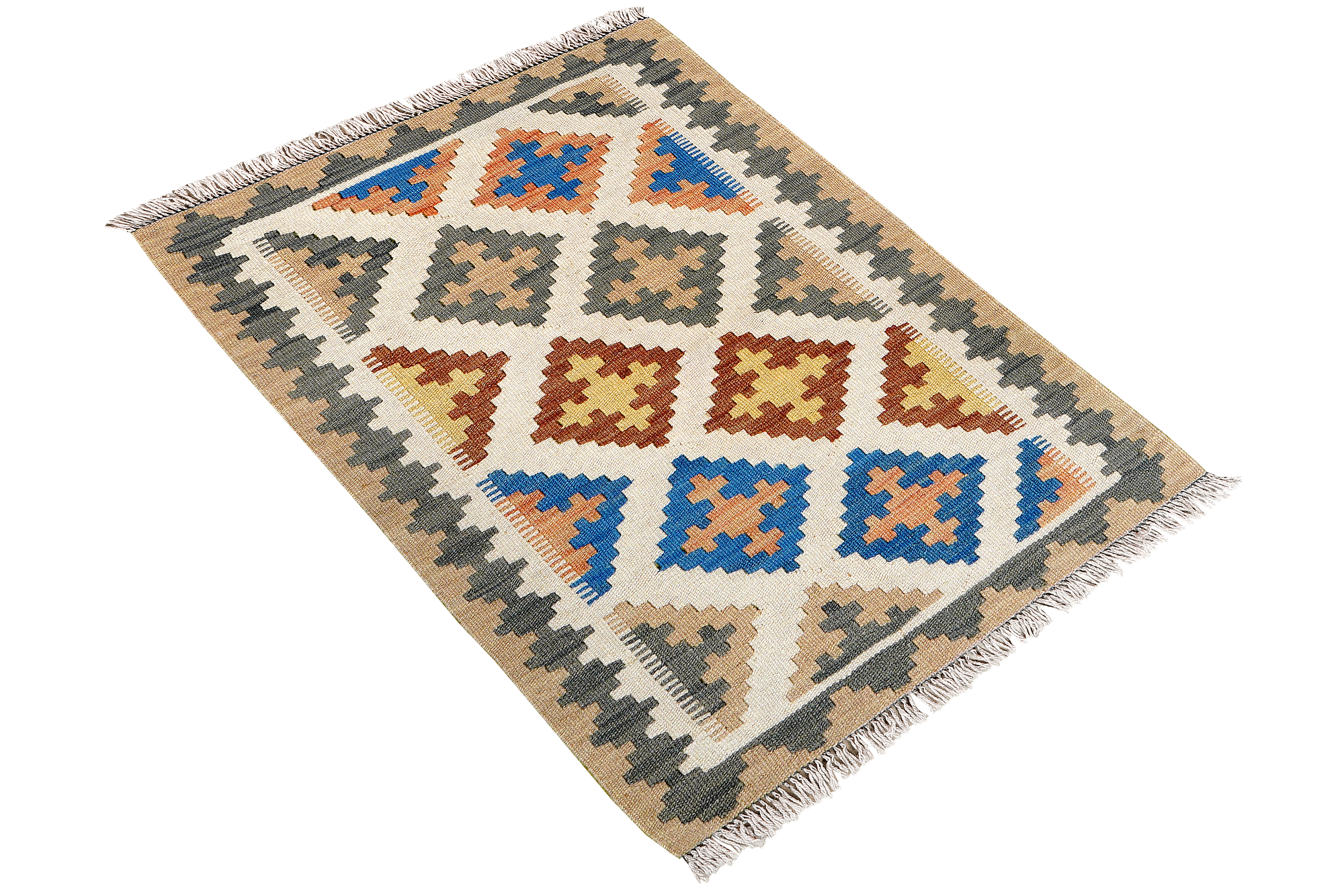 Kilim Gashgai Teppich Mehrfarbig 2