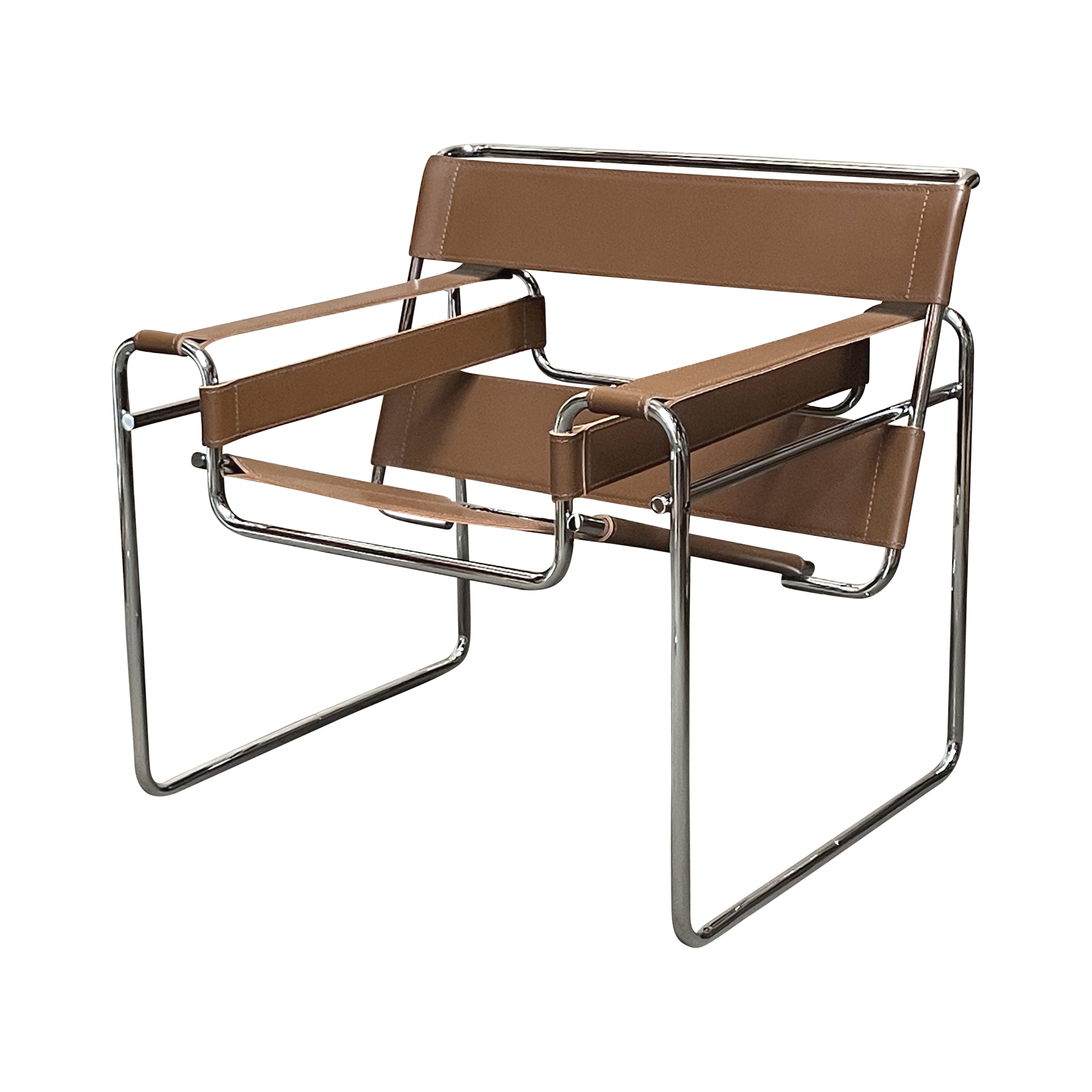 Wassily Chair Stuhl Leder Braun  0