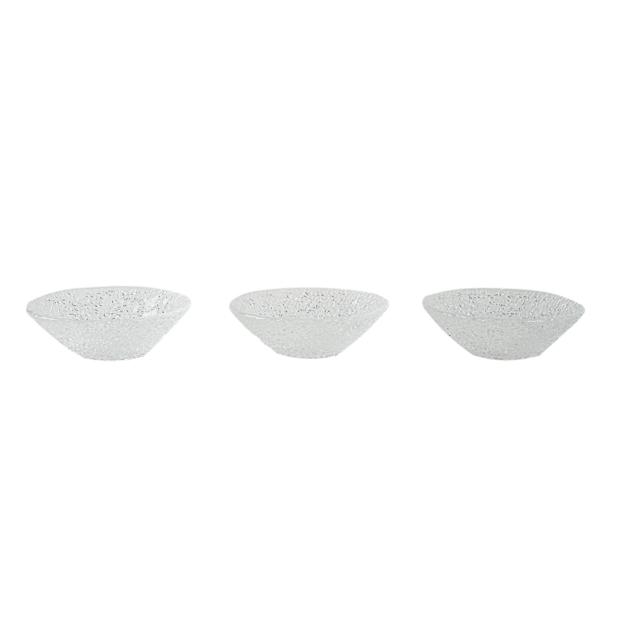Glass bowls set Transparent 1970s 0