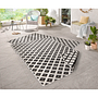 Indoor/outdoor rug Nizza Polypropylene Black 80 x 150 cm 0