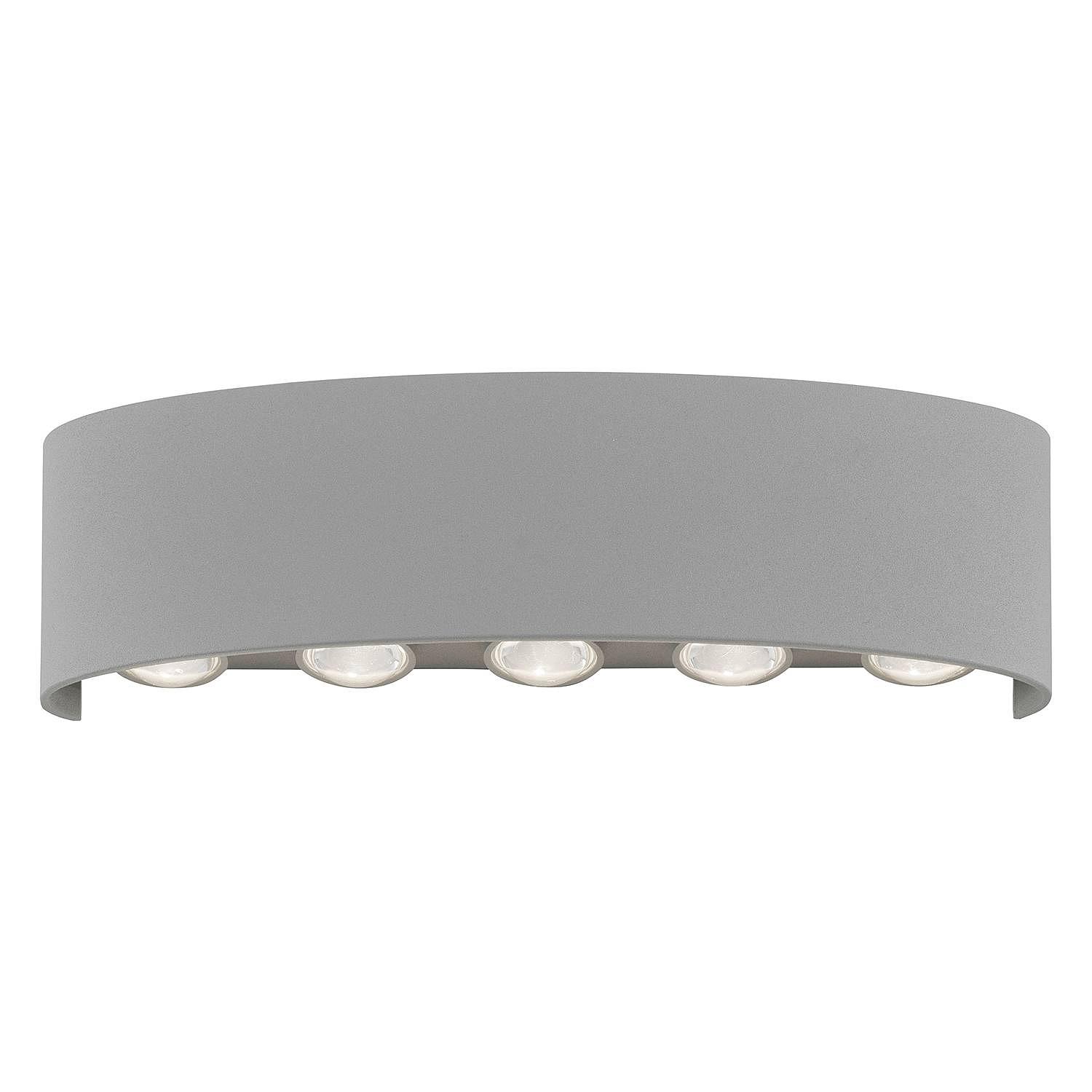 LED Wall Lamp Carlo II 10-Light Silver 0