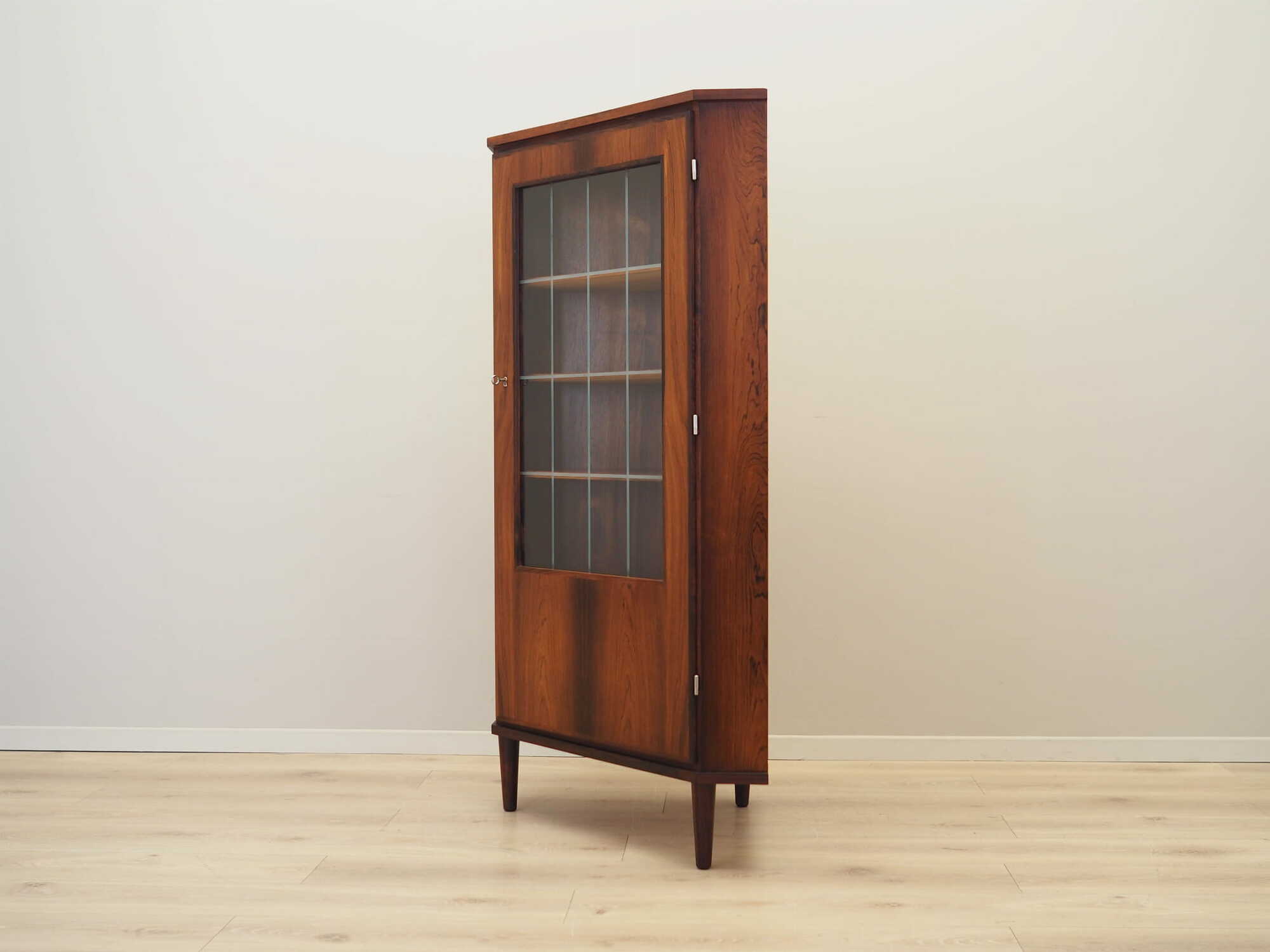 Vintage Vitrine Rosenholz Braun 1970er Jahre 2