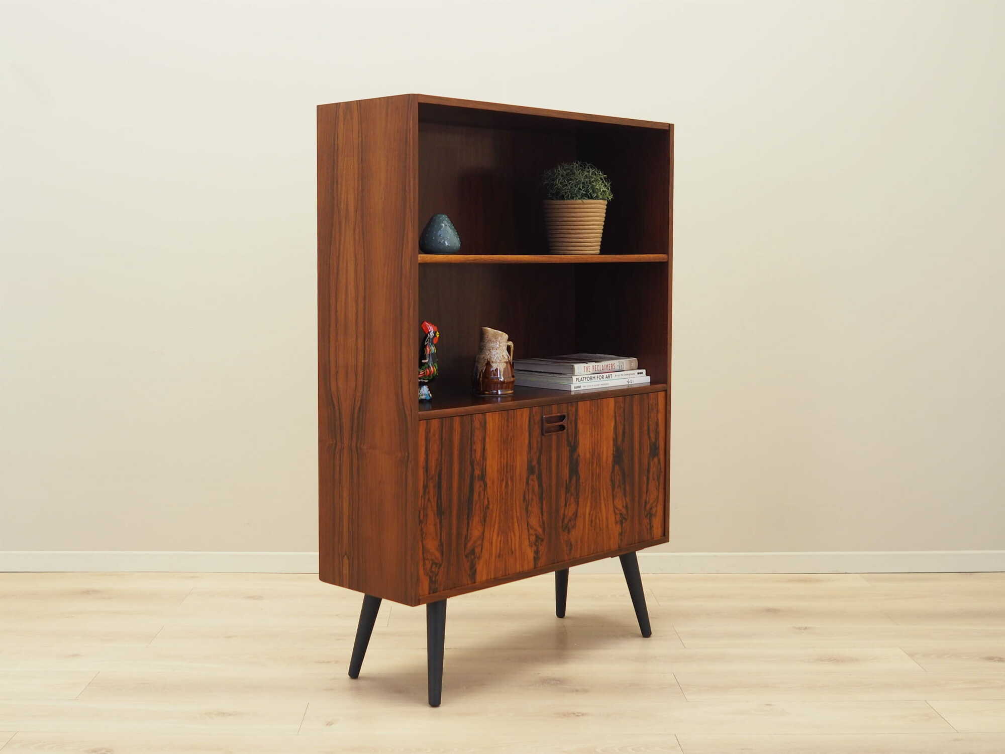 Bücherregal Holz Braun 1970er Jahre  4