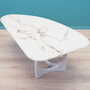 Vintage coffee table stone white 1970s 6