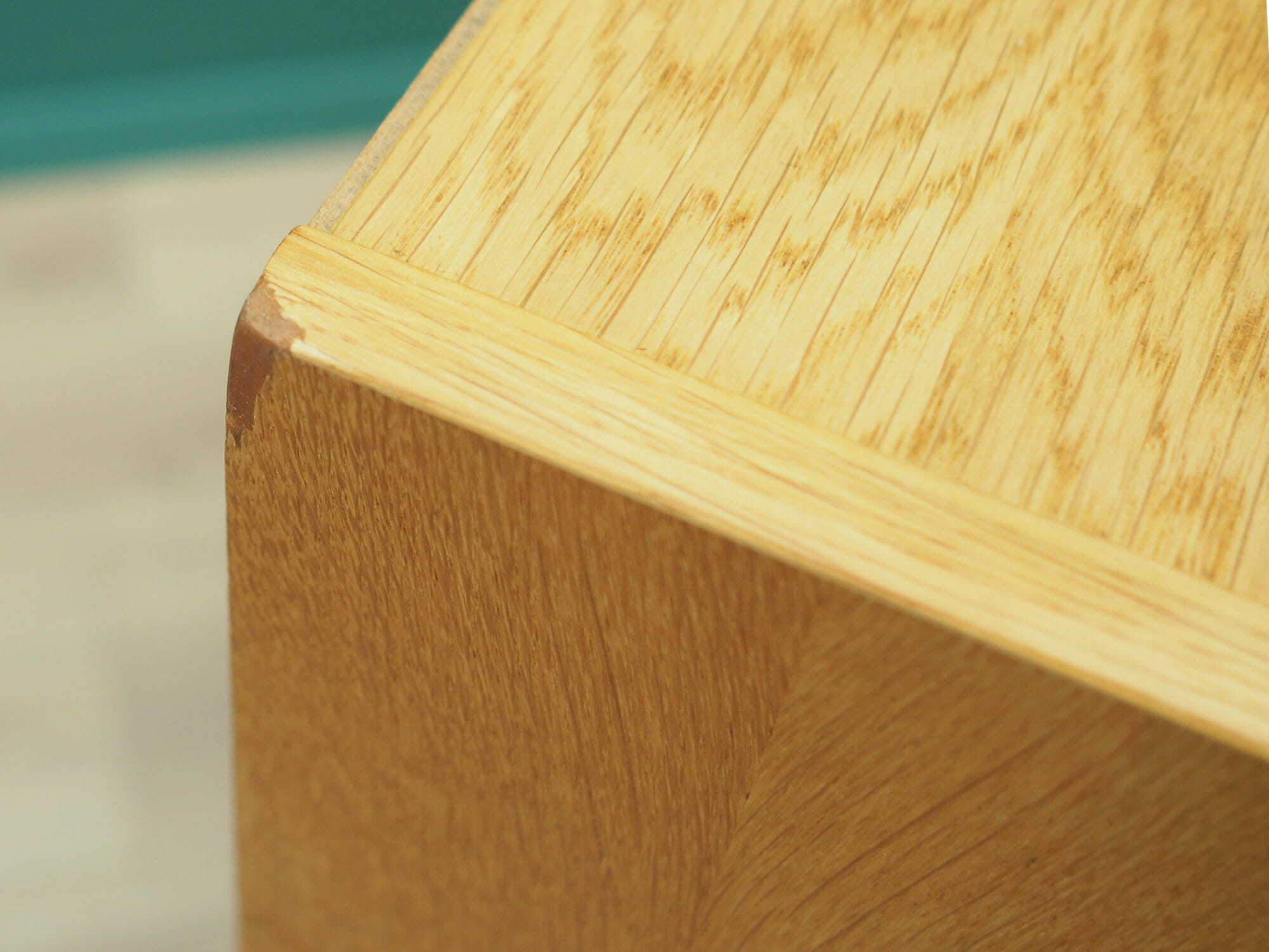 Vintage Bookshelf Ash Wood Brown 1970s 6