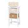 Regal Lucka Paulownia Massiv Wolle Weiß Creme 2