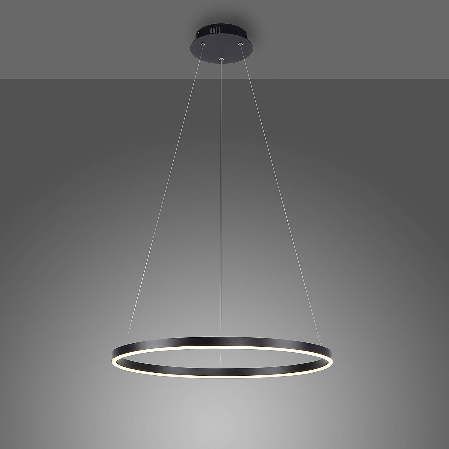 1-Flame LED pendant lamp Ritus Type B Aluminium Black 3