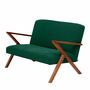 Retrostar Sofa New Life Buche Nussbaumoptik Opalgrün 1