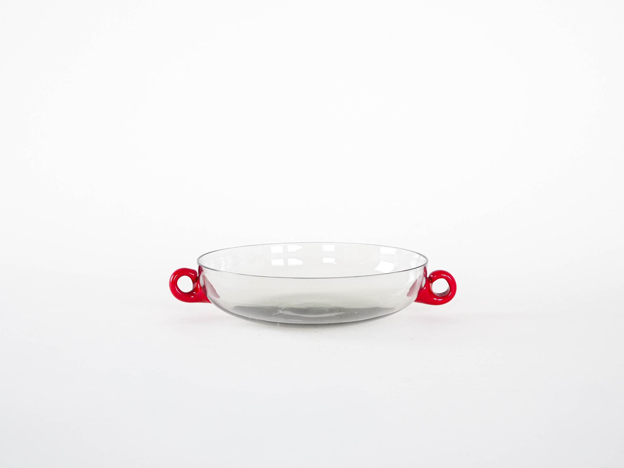 Glasschale Transparent 1970er Jahre 2