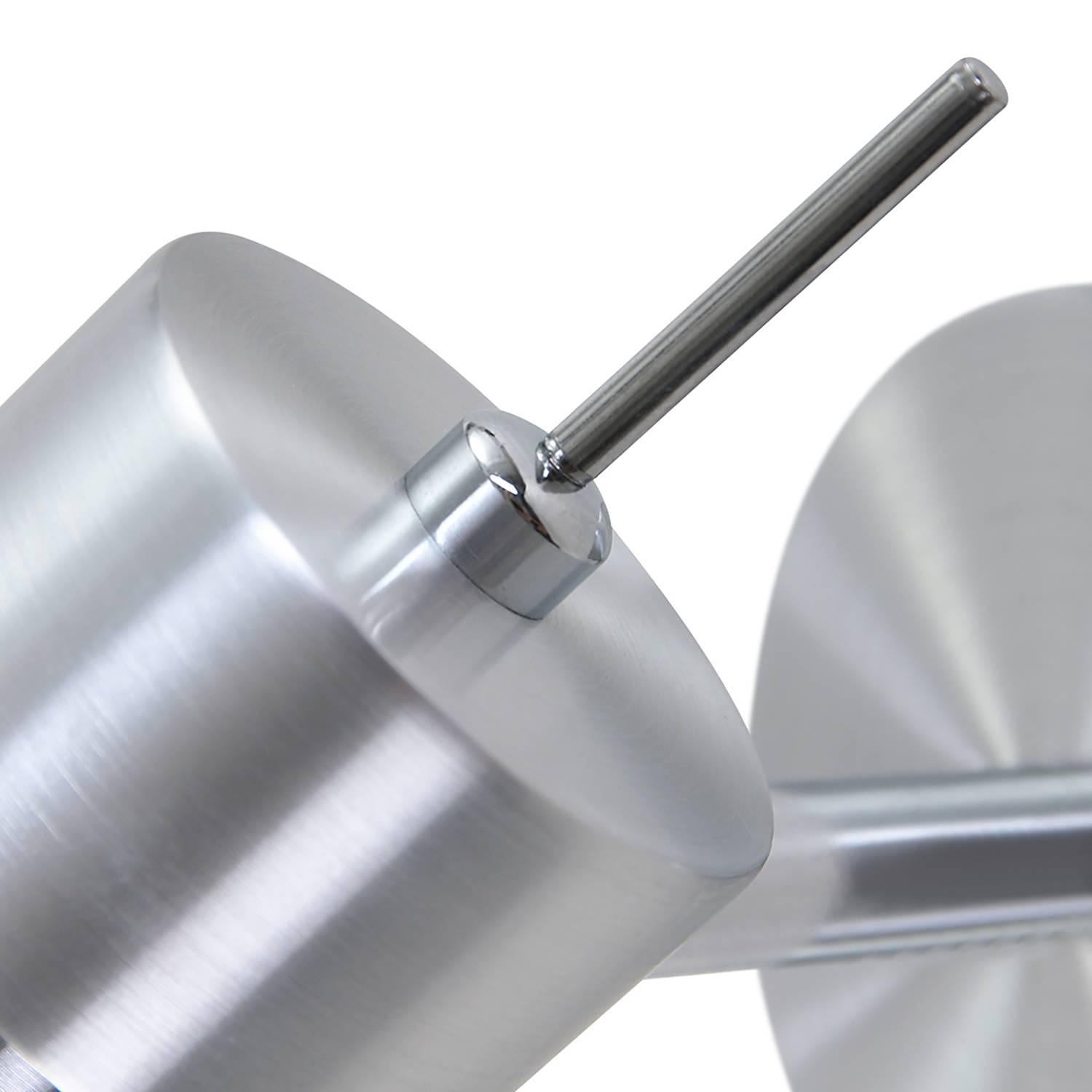 Natasja LED-Wandleuchte Stahl Silber 3