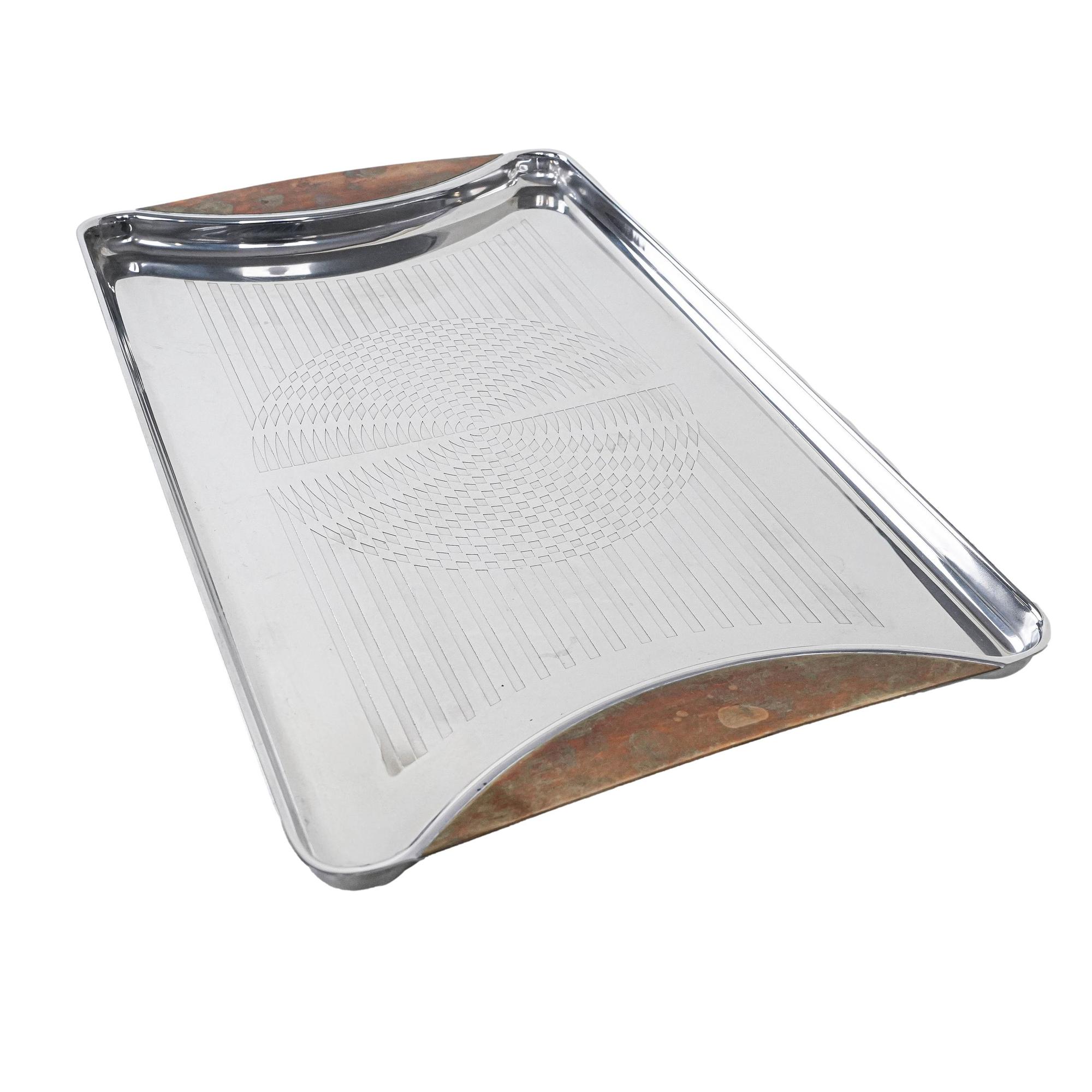 Edelstahltablett Silber 0
