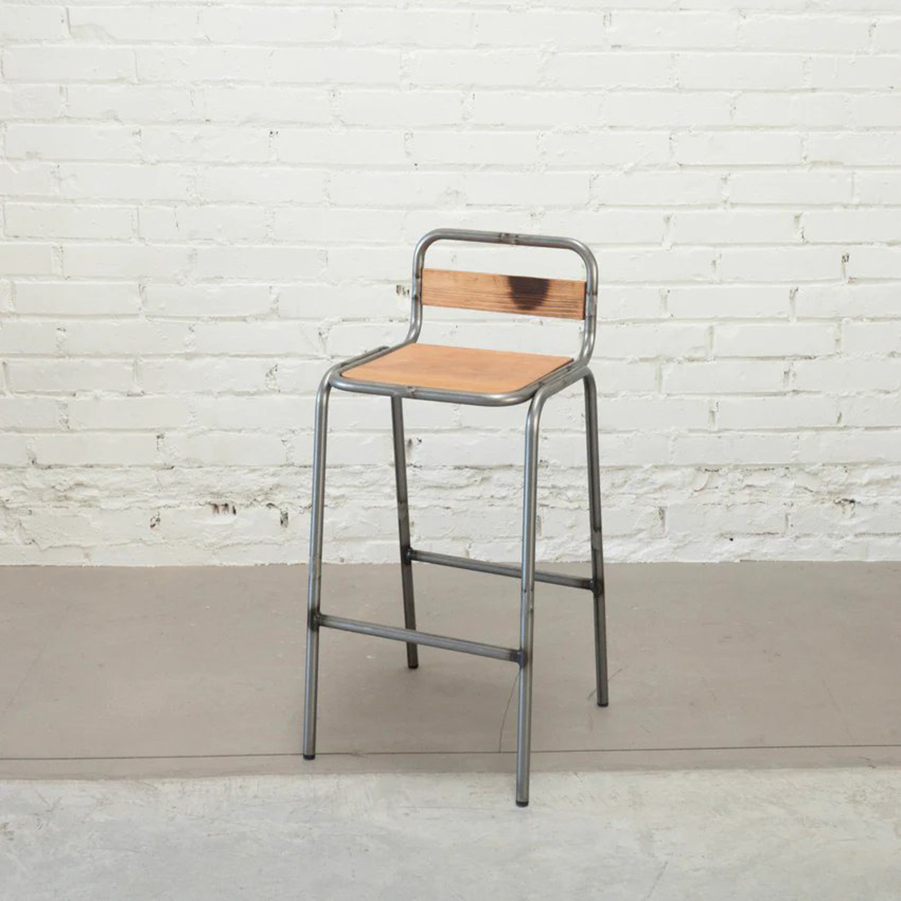 Jaden Hocker Holz Metall Braun 0