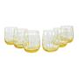 Glass Set 6-Piece Yellow Transparent 1970s 0
