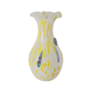 Vase Muranoglas Gelb Gemustert 2
