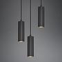 3-light Soka Pendant Light Iron Black 0