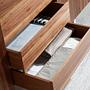 Sideboard Walnut veneer Chrome-plated steel 7