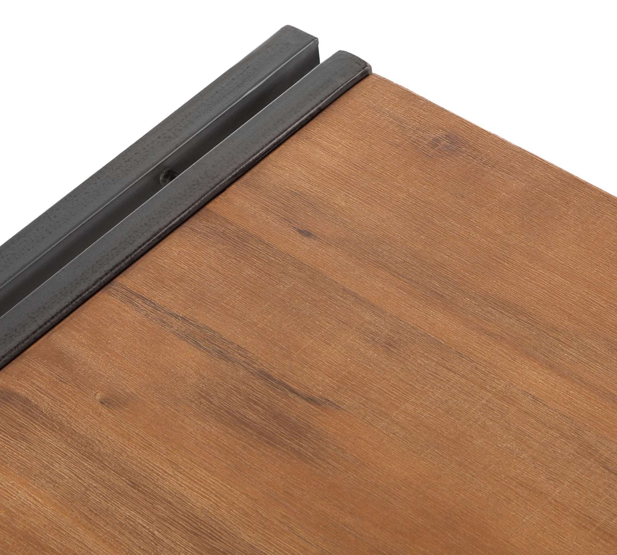 Couchtisch Massivholz Metall Schwarz 4