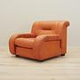 Sessel Leder Orange 1970er Jahre 2