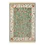 Short-pile rug Oriental Flowers Viscose Cotton Green 95 x 140 cm 0