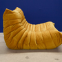 Togo armchair velvet mustard yellow 5