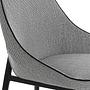 Dining chair textile gray 3