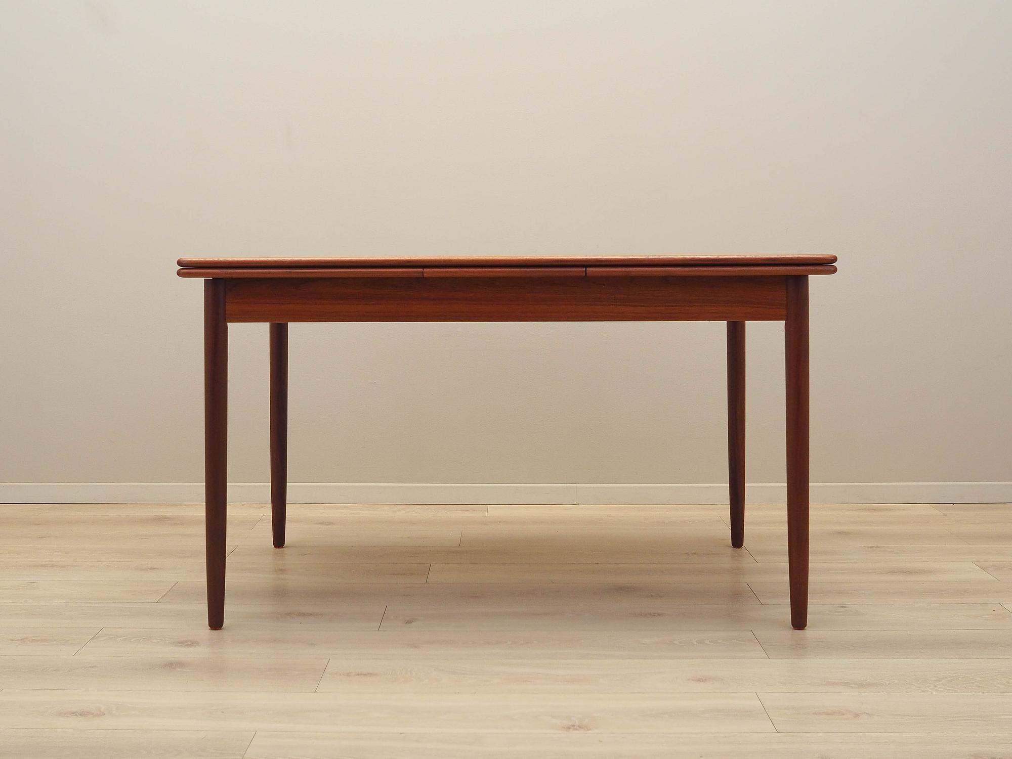 Teaktisch Braun 1970er Jahre 4