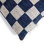 Checkerbox Cushion Cover Navy Blue 45x45cm 3