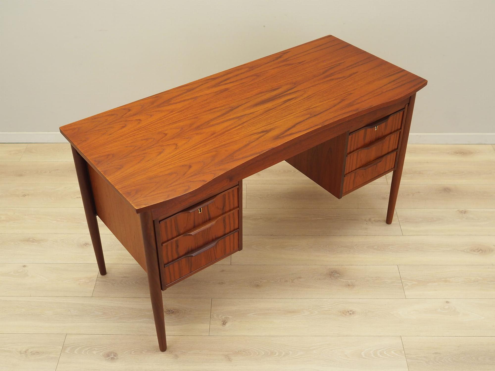 Schreibtisch Teakholz 1960er Jahre 6