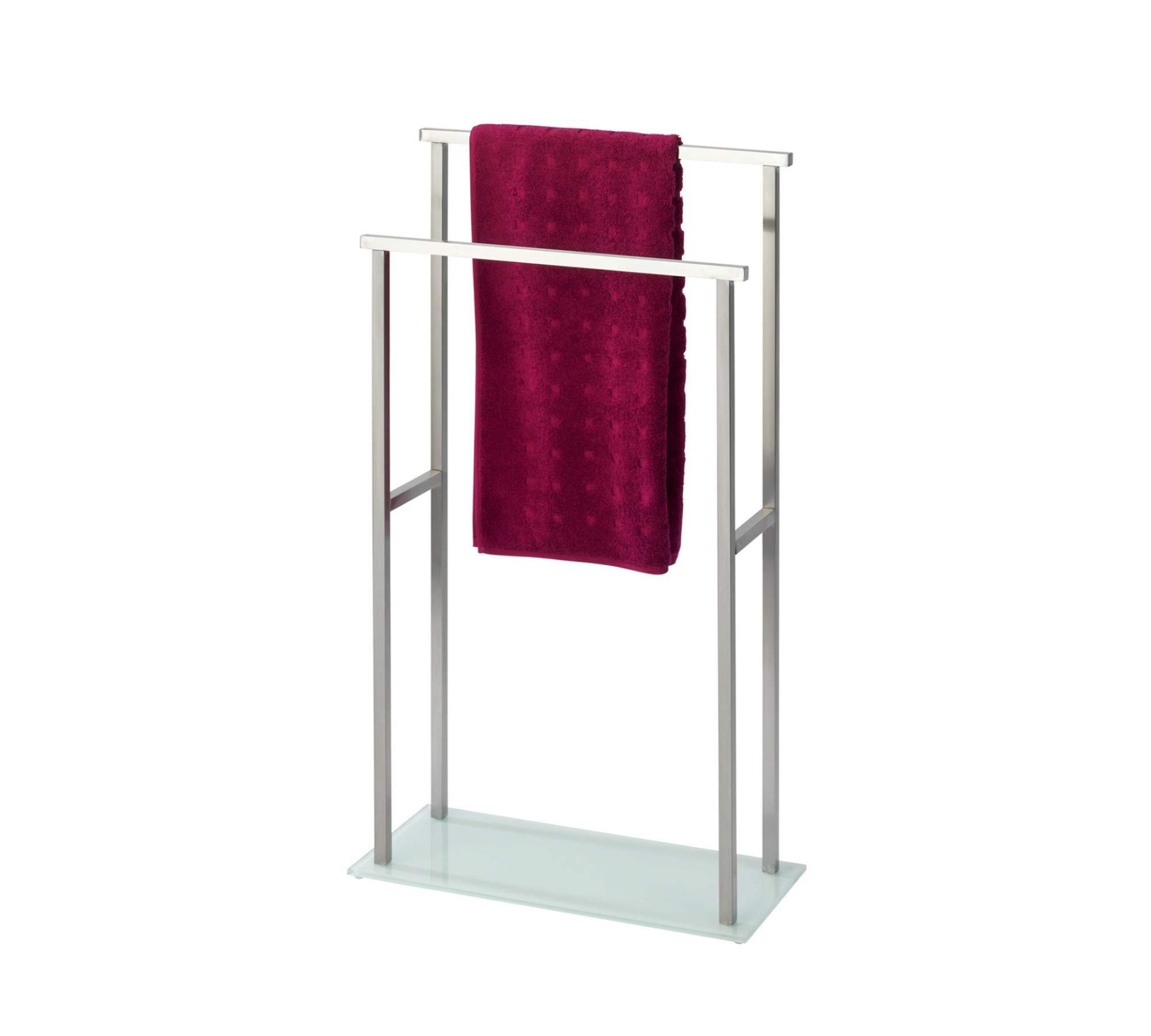 Handtuchhalter Debar Edelstahl Glas Silber 0