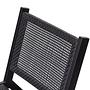 Puk Gartenstuhl Aluminium Schwarz 6