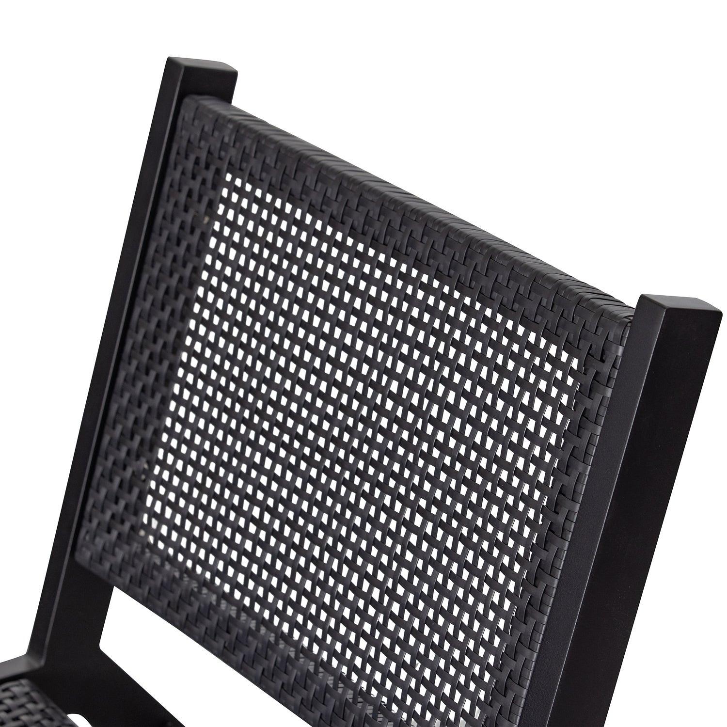 Puk Gartenstuhl Aluminium Schwarz 6