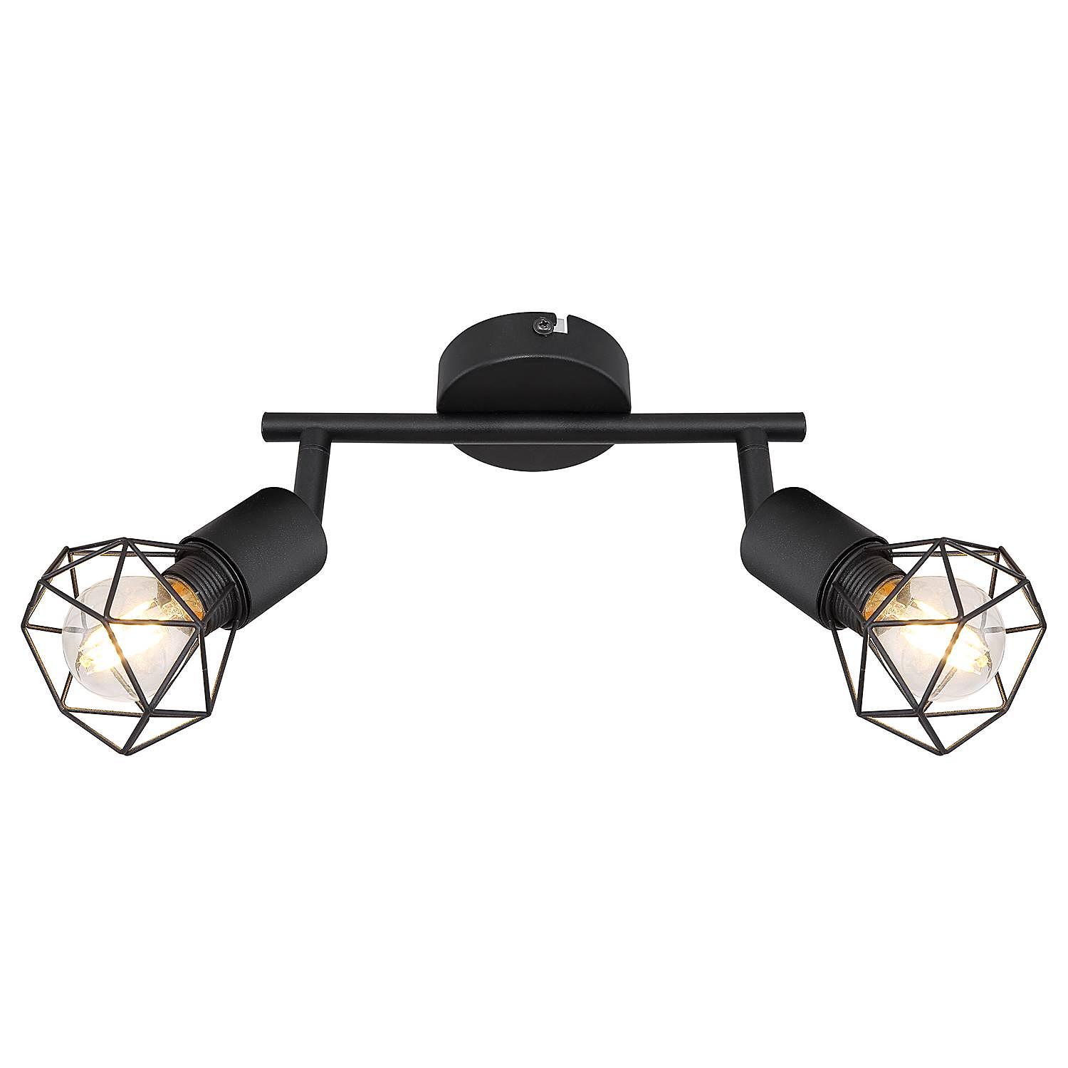 Xara I Ceiling spotlight Iron 2-bulb 3