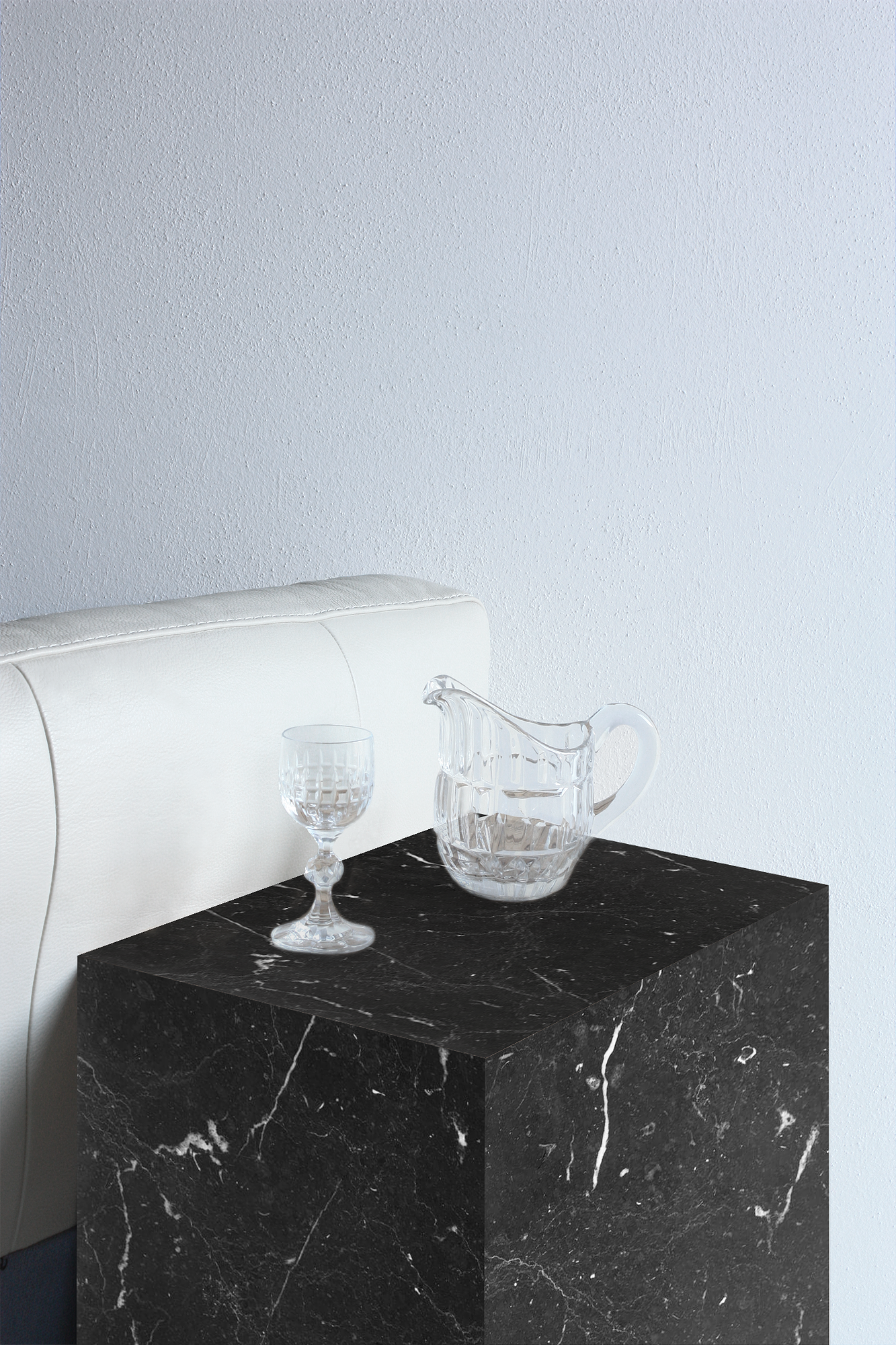 Beistelltisch Marquina-Marmor Schwarz 5