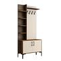 Viyana Garderobe Walnussbraun Creme 90cm x 200cm 4