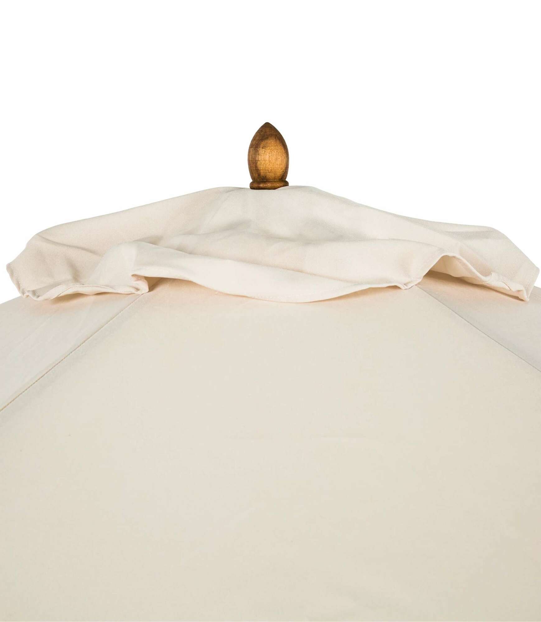Sonnenschirm Textil Holz Beige 2
