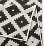 Indoor/outdoor rug Nizza Polypropylene Black 80 x 150 cm 1