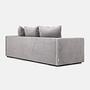 Kopenhaga Sofa 3-Sitzer Velour Silber 4