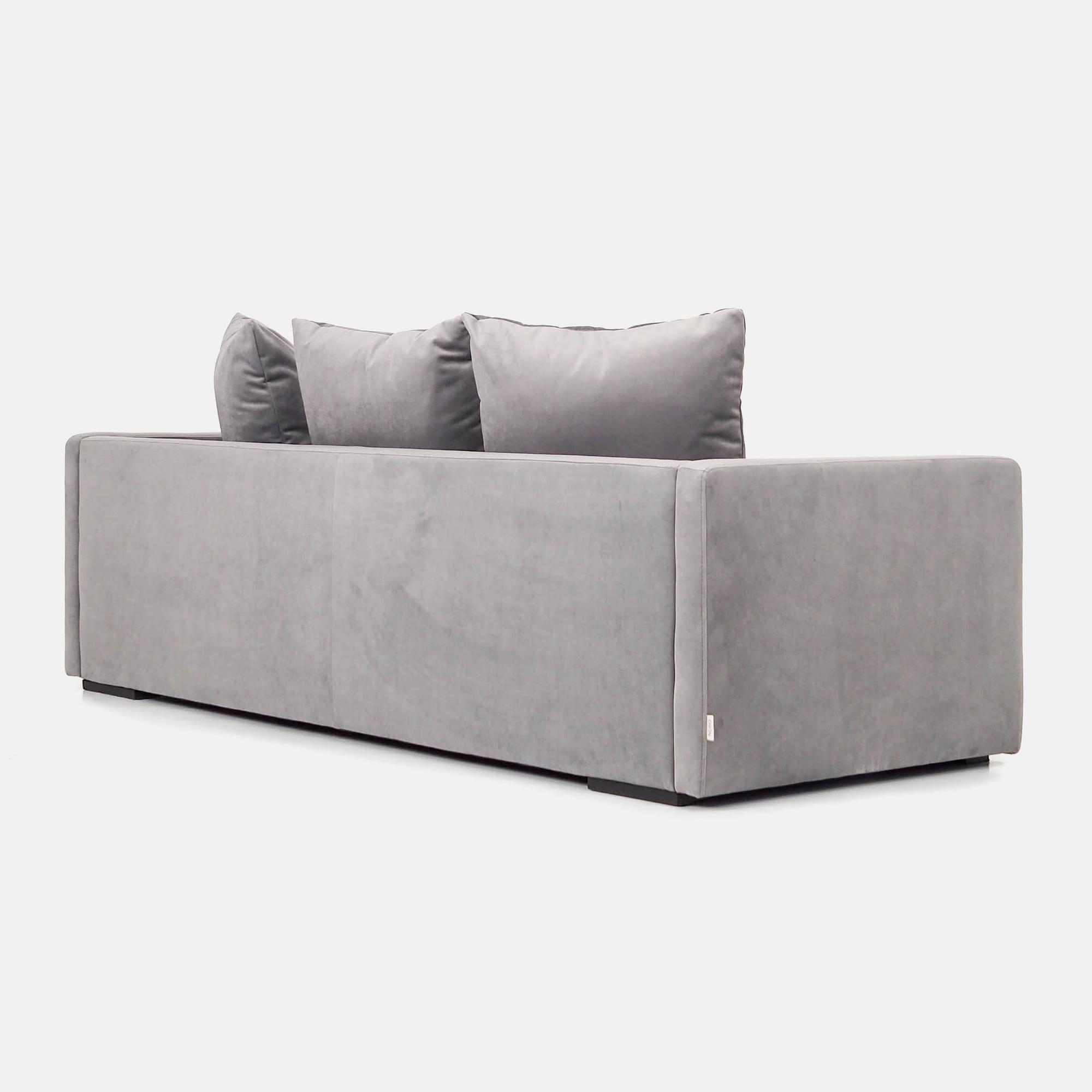 KOPENHAGA Sofa 3-Sitzer Velour Silber 4