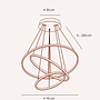 Ring-shaped LED pendant light OUREA Gold 1