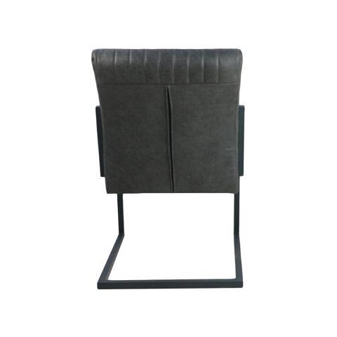 2x Texas Esszimmerstuhl Leder Metall 3